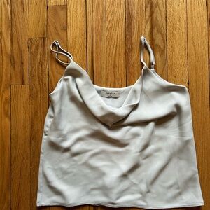 Babaton Baby Blue Cowl Neck Top